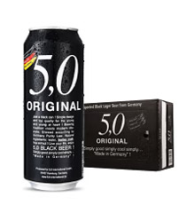 德国奥丁格5.0小麦黑啤酒500ml*24听/件