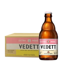 比利时·VEDETT/白熊玫瑰红啤酒330ml*24瓶/件