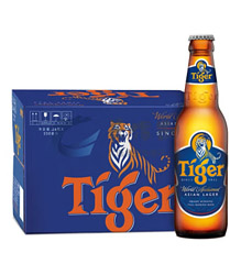 虎牌啤酒TIGER蓝虎原味330ml*24瓶/件
